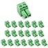 20 pcs 2 Pin KF2EDG 3.81mm/0.15" Pitch Pluggable PCB Angle Screw Terminal Block Plug Connector Socket