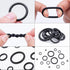 BUSY-CORNER 1299 Pieces O-Ring Kit with 4 PCS O Ring Pick & Installation Tools, 30 Metric Sizes Nitrile Rubber