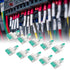 10PCS 1 in 3 out Lever Wire Connectors, Compact Quick Connect Electrical Terminals for 10-20AWG Wires
