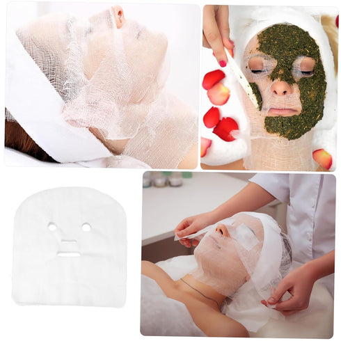 100pcs NOLITOY Professional Beauty Salon Gauze Dedicated Seaweed Mask Slices Eco-friendly Hypoallergenic Soft