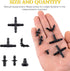 280 Pcs Barbed Connectors Irrigation Fittings Kit for Drip Irrigation 1/4'' Tubing for Garden Lawn