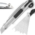 DOWELL Utility Knife - Retractable Heavy Duty Box Cutters with 5PCS Extra Blades, Self Loading Blades Function
