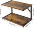 IBUYKE 2-Tier UTLJ004H Desktop Printer Stand Holder, Multi-Purpose Desk Organizer Storage Shelf, Book Shelf Printer