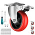 HXSMUYC 4 Inch Industrial Caster Wheels with Brake - Heavy Duty 2200 lb