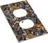 1 Outlet Covers Paisley Pattern Flower Cashew Flower Plant Gang Duplex Electrical Receptacle Faceplate Light Switch