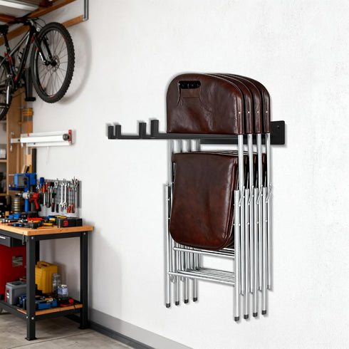 Neiteli 2 Pack 240 lbs Folding Chair Storage Rack,Folding Chair Rack,garage organizer wall mount,tool hangers