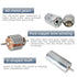 Set 6-12V High Torque Double-Shaft DC Motor - Gear Motor for DIY Projects