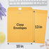 SUNEE 10x13 Clasp Envelopes, 20 Count Brown Kraft with Clasp Closure for Home, Office, or School