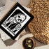 Stay Positive Inspirational Notebooks, Funny Skull Skeleton Journal, Hardcover Spiral Notebook 5.5x8.3 for Women
