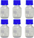 Karter Scientific 50ml Glass Round Media Storage Bottles, GL32 Screw Cap, Borosilicate, Case of 6