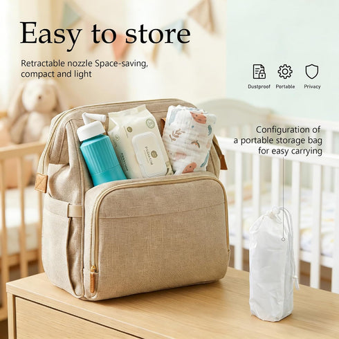 Nozzle, 350ml Portable Bidet for Travel Peri Bottle Postpartum Handheld Bidet sprayers, Retractable Storage Bag