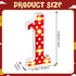 Mouse Birthday Decorations, Marquee Light Up Number Sign for 1st 2nd 3rd Birthday Party Table Centerpieces (Red Number