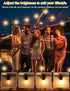 60FT 17 S14 Bulbs(1 2700K Dimmable Brightever LED Outdoor String Lights, Patio Lights with Shatterproof Vintage Edison