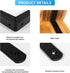 16 Pack (4 4 Inch Shelf Brackets Corner Brace Black Steel L Brackets for Shelves Decorative Wall Mount Joint Angle
