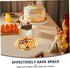 Double Layer Stainless Steel Seafood Display Rack Buffet Tray for Sashimi Oysters Fruit Desserts Stylish Space Saving