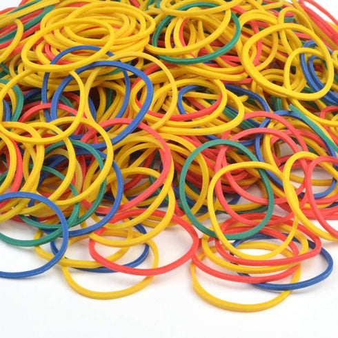 Nydotd 1000pcs Rubber Bands, Small Colorful Money Rubber Bands Bulk, 2.5cm 1 inch for Office Supplies