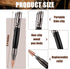 Chinco 2 Pieces Bolt Action Wood Ballpoint Pens, Solid Brass Bullet Shaped Pen with 2 Refills, Black Ink (Black, Brown)