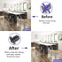 Murtenze 50Pack 1 Inch (25mm) Square Tube End Caps, Black Plastic Square Plugs Tubing Post End Caps for Tubing Chair