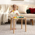 wiqins 3-in-1 6-36 Baby Activity Table for Months Old Kids Wooden Activity Center Sensory Play Table for Toddlers