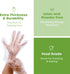 Comfy Package Disposable Poly Plastic Gloves for Cooking, Food Prep & Service, Latex & Powder Free, One Size