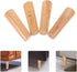 4pcs 15cm Zerodeko Solid Wood Furniture Legs for Sofa Chair Cabinet Support, Oak Color Replacement Parts for Coffee