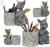 Guichifun Dragon Pen Holders, Set of 2 Cute Decor Figurines for Desk, Fashion Organizers for Women and Kids