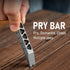 Compact Titanium EDC Pry Bar Multitool with Bottle Opener - Portable Keychain Tool for Outdoor Adventures