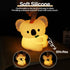 3 Dimmable Cute Koala Night Light for Kids Rechargeable, Battery Operated Nightlight Level with RGB&Timer, Silicone