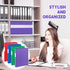 Henoyso 16 Pcs 1/2 Inch 3 Ring Plastic Binder, Flexible Binders Hold up to 8.5" x 11" Paper, Back to School Supply