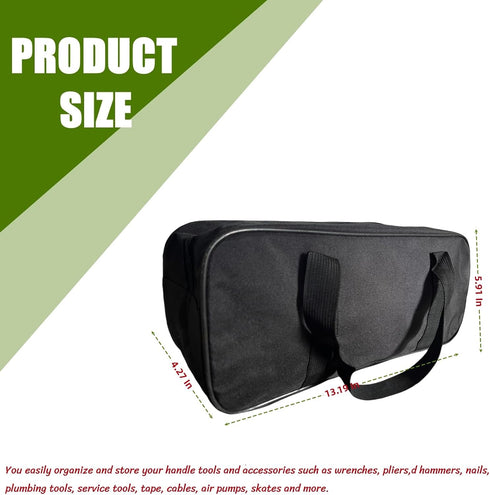 Wide Mouth Waterproof Tool Bag, 15 Inch Electrician Organizer, Large Capacity Storage Handbag for Power Tools