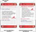 2set Postural Tachycardia Syndrome (PoTS) Awareness Medical Card with Writable Panel and Patterned Lanyard Emergency