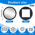 GEEHUA 4PCS 2.3" Cubicle Mirror, Wide Angle Rear View Convex Mirror Adjustable Cubicle Mirrors to See Behind You