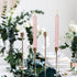 6 Pack (0.78 9.45 Inchs) Spring Taper Candles Pastel Flameless Flickering with Remote Timer, Battery Operated Warm