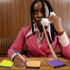 Phone Message Pad - 4 x 3.4 Inch Bright Color Self Adhesive Message Book, Call Back Notepad for Home Office School