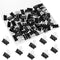 SANNIX 42 PCS Black Binder Clips, 1 inch 25mm Medium Size Paper Clamps