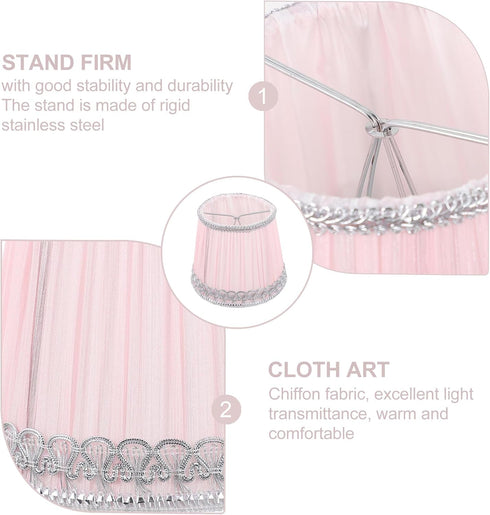 Fabric Lampshade Accessory Light Cover Replacement for Indoor Decor Elegant Pleated Design Easy to Install Structure