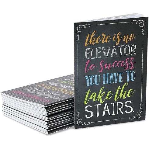 Paper Junkie 12 Pack Small Inspirational Notebooks, Pocket Size Motivational Journal Notepads for Students (3.5x5 in)