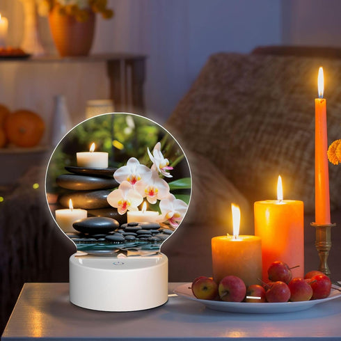 AQRJKHD LED Night Lights for Bedroom, Portable Table Bedside Lamp, Adjustable Warmer Night Lamp, Relaxation