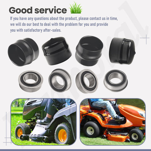 9040H Front Wheel Bushing to Bearing Conversion Kit for Craftsman/Poulan/Husqvarna Lawn Mower