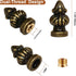 MA&J 2 Pieces Lamp Shade Finial Tiffany Victorian Finials for Lamps, Retro Lamp Finial Decoration with Dual-Thread
