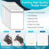 Pack 50 Fushing of Clear Plastic Vertical Badge Holders, Name Tag Holders, Card Holders (XXL)