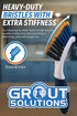 Grout Solutions Grout Brush with Stiff Bristles Heavy-Duty Scrub Brush for Tile, Bathroom, Shower, and Floor Cleaning