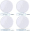 (Pack of 4) Airmont Products AP-12077, 5-inch Ceiling Blank-Up Cover with Center Screw, White Metal