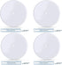 (Pack of 4) Airmont Products AP-12077, 5-inch Ceiling Blank-Up Cover with Center Screw, White Metal