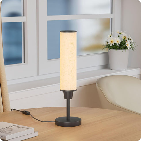 (10%-100%) (3000k-6000k),Small Nukanu Table Lamp with RemoteBedside Lamps for Night Stands, Nightstand Lamp
