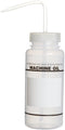 SP Bel-Art Safety-Labeled 2-Color Machine Oil Wash Bottles, 500ml, Pack of 6