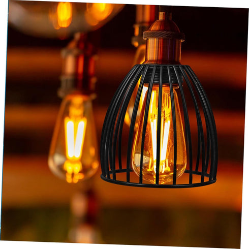 Cabilock Birdcage Inspired Black Lamp Shade Versatile Desktop Lamp Cover for Table Floor Lamps Easy to Install