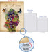 The Best Card Company Big Floral Get Well Soon Card, 8.5 x 11 Inch, Flowers, Feel Better Greeting, Fluttering Words