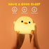 Dimmable UNEEDE LED Cute Bean Duck Night Light, DoDo Duck Silicone Nursery Night Light Squishy Rechargeable Table