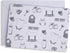 Set 24 Pack 4.75 3.5 Inch, Baby Card with Envelopes, - x Blank Inside, Hand-Illustrated, Modern Toile Design - Perfect
